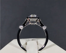 Load image into Gallery viewer, 0.70ct F VS1 Emerald Diamond Ring