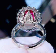 Load image into Gallery viewer, GUILD Certified 12.10ctw Natural Vivid Red Rubellite Tourmaline Ring & Pendant in One Style