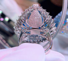 Load image into Gallery viewer, GUILD Certified 29.10ctw Natural Santa Maria Aquamarine Ring & Pendant in One Style