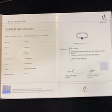 Load image into Gallery viewer, GRC Certified 6.95ctw Natural Muzo Green Emerald & Diamond Bangle