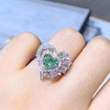 Load image into Gallery viewer, GIA Certifie 2.01ct Heart Fancy Brownish Greenish Yellow Natural Diamond Ring & Pendant in One Style