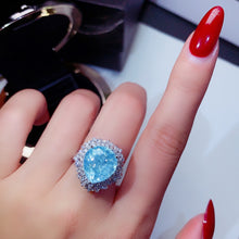 Load image into Gallery viewer, GUILD Certified 8.13ct Natural Paraiba Tourmaline Ring & Pendant in One Style