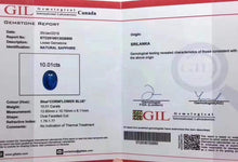 Load image into Gallery viewer, GIL Certified 10.01ct Natural Cornflower Blue Unheated Sapphire Ring & Pendant in One Style