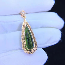 Load image into Gallery viewer, 6.85ct Certified Tourmaline & Diamond Pendant 18K Gold