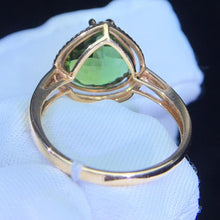 Load image into Gallery viewer, 8.60ctw Certified Natural Tourmaline & Diamond Ring 18K White Gold