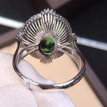 Load image into Gallery viewer, 15.20ct Certified Natural Tourmaline & Diamond Ring 18K White Gold