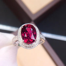 Load image into Gallery viewer, 4.54ctw Certified Natural Tourmaline & Diamond Ring 18K White Gold