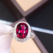 Load image into Gallery viewer, 4.54ctw Certified Natural Tourmaline & Diamond Ring 18K White Gold