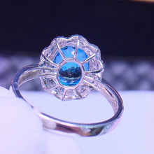 Load image into Gallery viewer, 4.78ctw Certified Natural Tourmaline & Diamond Ring 18K White Gold