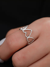Load image into Gallery viewer, Heart Design Silver Ring
