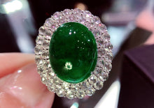 Load image into Gallery viewer, GUILD Certified 11.36ctw Natural Emerald Ring &amp; Pendant in One Style
