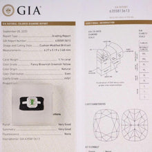 Load image into Gallery viewer, GIA Certified 1.14ct Cushion Natural Yellow Diamond Ring in 18K Gold
