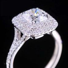 Load image into Gallery viewer, GIA Certified 2.01ct Natural Cushion D/VS1 Diamond Ring in 18K Gold
