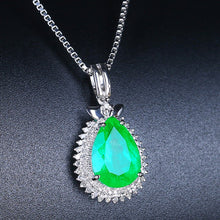 Load image into Gallery viewer, GIL Certified 3.20ct Colombian Natural Emerald Pendant
