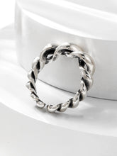 Load image into Gallery viewer, Twist Silver Cuff Ring
