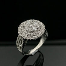 Load image into Gallery viewer, GRC Certified 0.63ctw Natural Diamond Ring 18K White Gold
