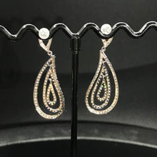 Load image into Gallery viewer, GRC Certified 1.30ctw Natural Diamond Earrings 18K White Gold
