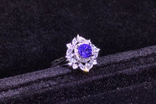 Load image into Gallery viewer, GRC Certified 0.90ct Sri Lanka Natural Unheated Sapphire &amp; Diamond Ring
