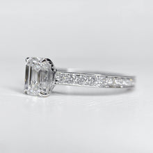 Load image into Gallery viewer, GIA Certified 1.010ct F SI1 Natural Diamond Ring 18K White Gold

