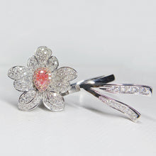 Load image into Gallery viewer, GIA Certified 1.34ctw Natural Pink Diamond Ring 18K White Gold
