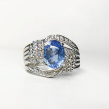 Load image into Gallery viewer, 2.56ctw Certified Sapphire &amp; Diamond Ring in PT900
