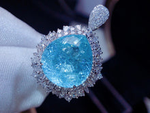 Load image into Gallery viewer, GUILD Certified 8.13ct Natural Paraiba Tourmaline Ring &amp; Pendant in One Style
