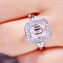 Load image into Gallery viewer, GIA Certified 2.02ct D VS2 Natural Emerald Cut Diamond Ring in 18K Gold
