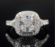 Load image into Gallery viewer, 1.51ctw E VVS1 Cushion Diamond Ring
