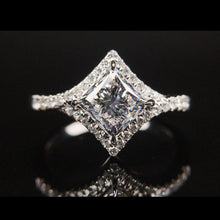 Load image into Gallery viewer, 1.17ctw D VVS2 Rectangle Diamond Ring
