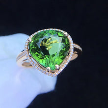 Load image into Gallery viewer, 8.60ctw Certified Natural Tourmaline &amp; Diamond Ring 18K White Gold
