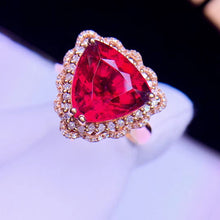 Load image into Gallery viewer, 7.58ctw Certified Natural Rubellite Tourmaline Ring &amp; Pendent In One Style
