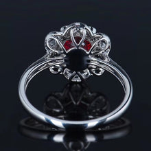 Load image into Gallery viewer, 1.50ctw Certified Ruby &amp; Diamond Ring 18K White Gold

