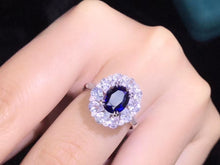 Load image into Gallery viewer, 2.65ct Certified Sri Lanka Natural Royal Blue Sapphire &amp; Diamond Ring 18K White Gold
