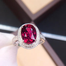 Load image into Gallery viewer, 4.54ctw Certified Natural Tourmaline &amp; Diamond Ring 18K White Gold
