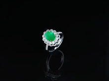 Load image into Gallery viewer, 2.40ctw Certified Natural Muzo Green Emerald &amp; Diamond Ring 18K White Gold
