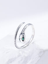 Load image into Gallery viewer, Snake Design Silver Wrap Ring
