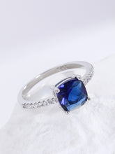 Load image into Gallery viewer, Gemstone Decor Silver Ring
