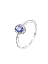 Load image into Gallery viewer, Cubic Zirconia Oval Decor Silver Ring
