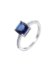 Load image into Gallery viewer, Gemstone Decor Silver Ring
