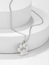 Load image into Gallery viewer, Paw Silver Charm Necklace

