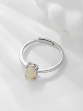 Load image into Gallery viewer, Oval Decor Silver Ring
