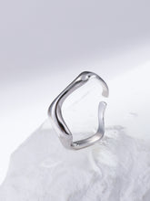 Load image into Gallery viewer, Twist Design Silver Cuff Ring

