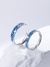 Load image into Gallery viewer, 2pcs Couple Scroll Pattern Silver Ring

