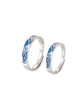Load image into Gallery viewer, 2pcs Couple Scroll Pattern Silver Ring
