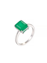 Load image into Gallery viewer, Square Decor Silver Ring
