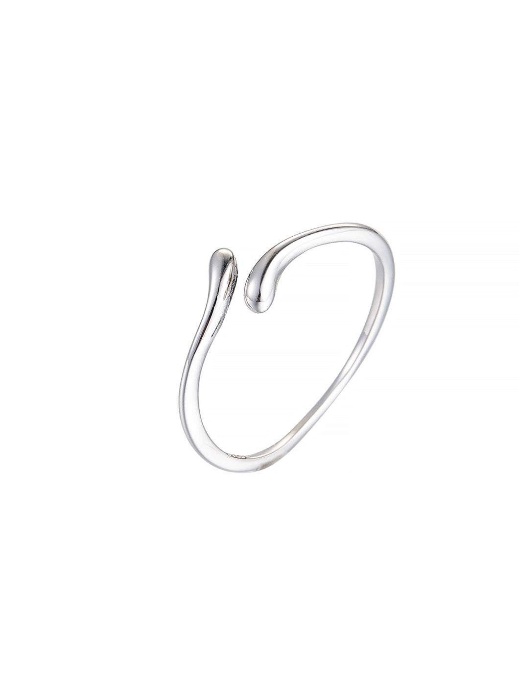 Minimalist Silver Cuff Ring