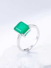 Load image into Gallery viewer, Square Decor Silver Ring
