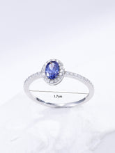 Load image into Gallery viewer, Cubic Zirconia Oval Decor Silver Ring
