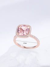 Load image into Gallery viewer, Cubic Zirconia Square Decor Silver Ring
